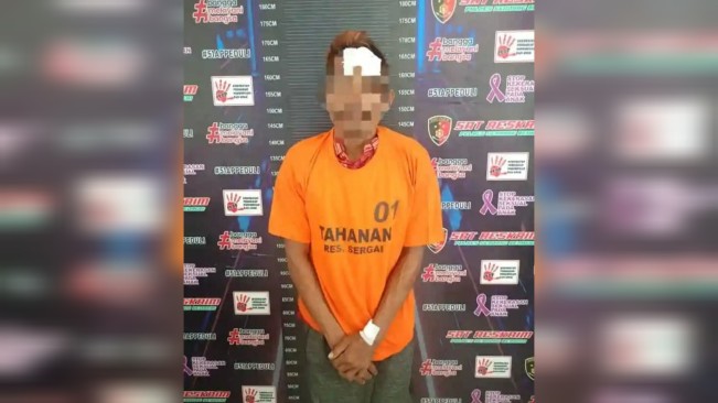 Pelaku rudapaksa diamankan polisi. [Istimewa]